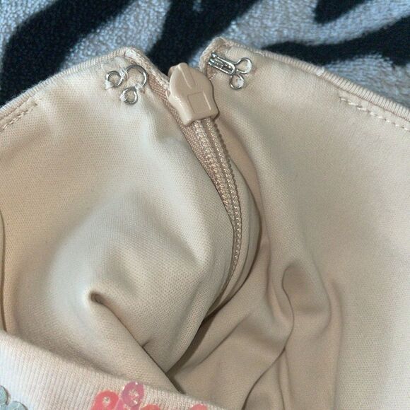 3/$15Express colorful sequin geometric Aztec print strapless mini dress XS - Picture 9 of 11